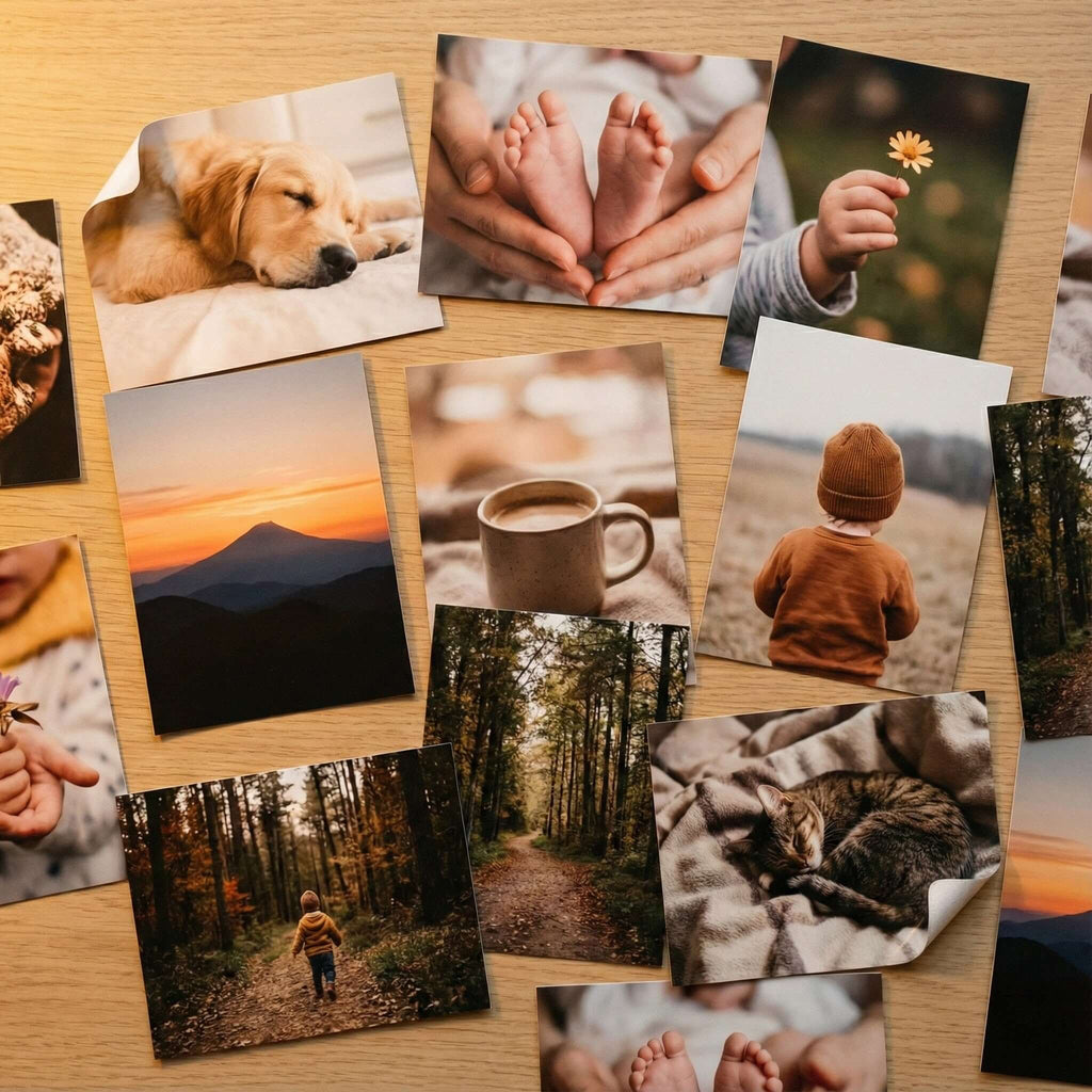 3x4 inch borderless rectangle photo stickers