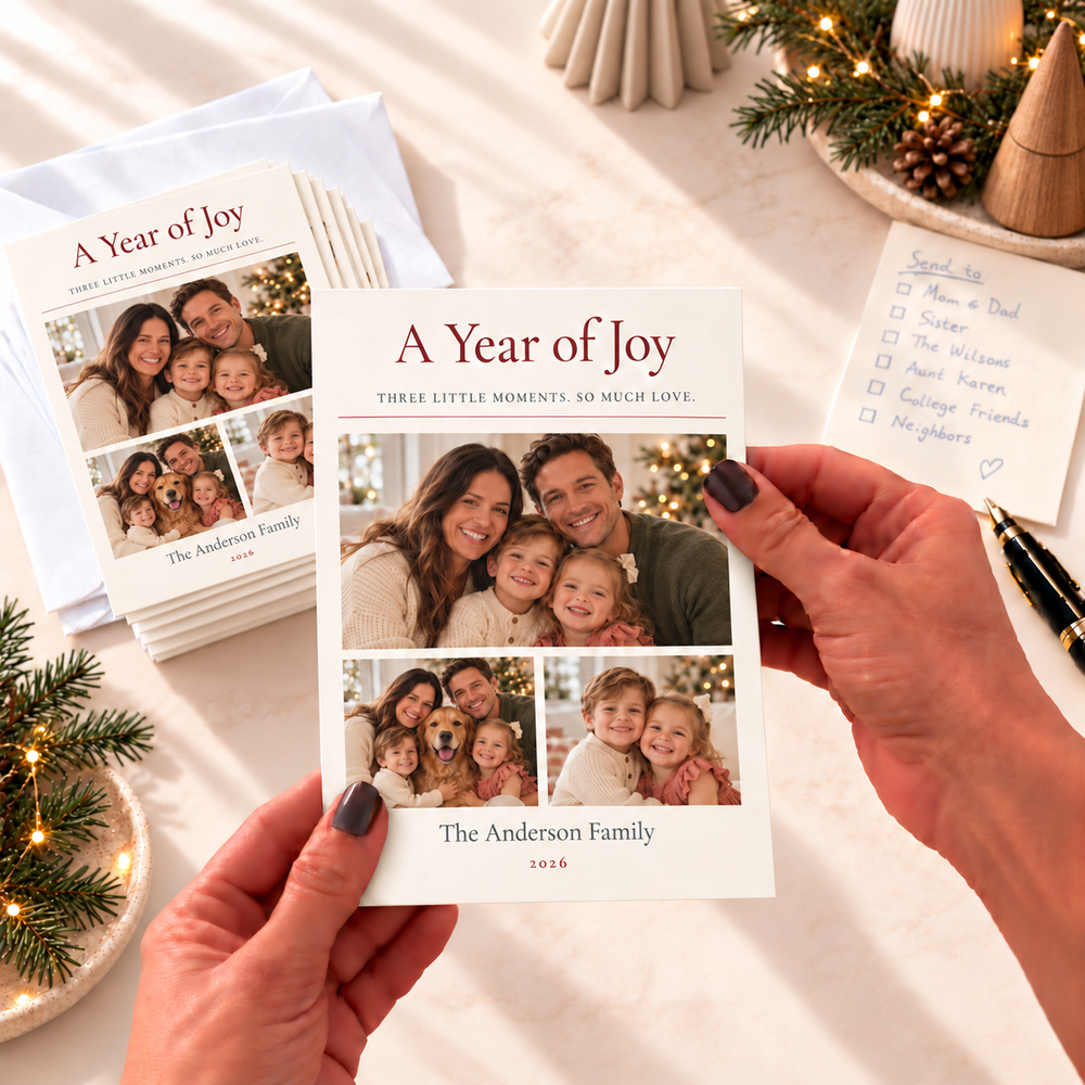 Joyful Chapters 3-Photo Holiday Cards