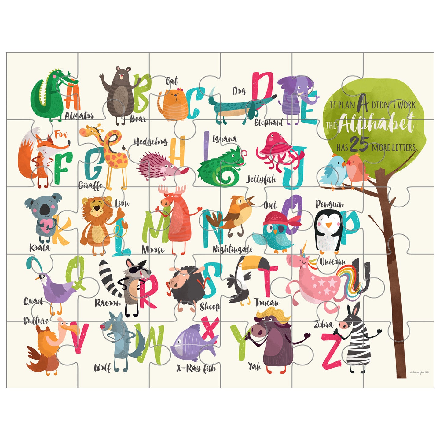 Alphabet - Nursery Poster and Puzzle