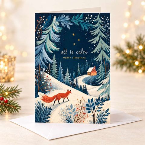 Calm Winter Fox Cards
