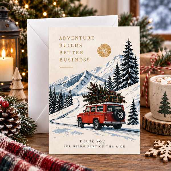 Adventure Builds Better Business Holiday Card