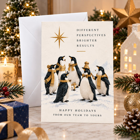 Different Perspectives Brighter Results Holiday Card