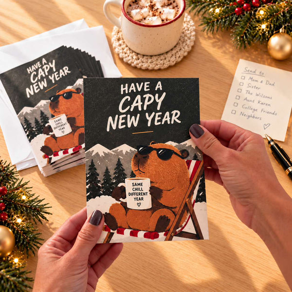 Have a Capy New Year Cards