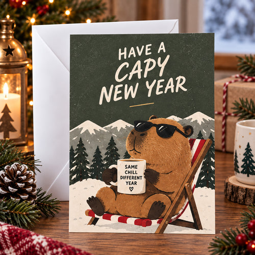 Have a Capy New Year Card