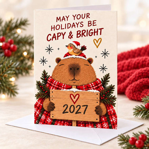 Capy and Bright Holiday Cards