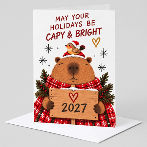 Capy and Bright Holiday Cards