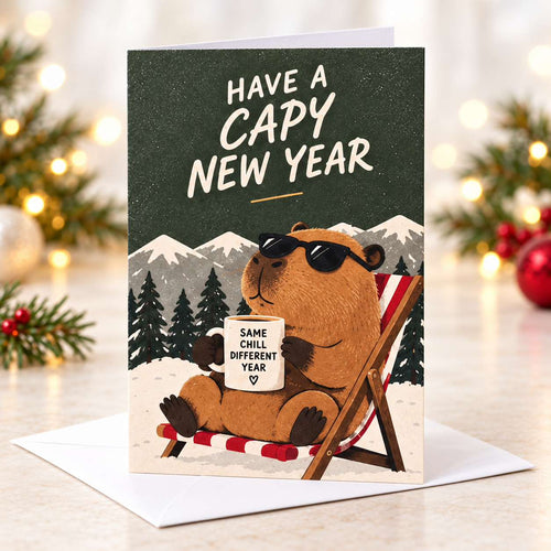 Have a Capy New Year Cards