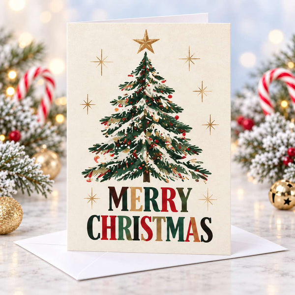 Merry Christmas Tree Cards