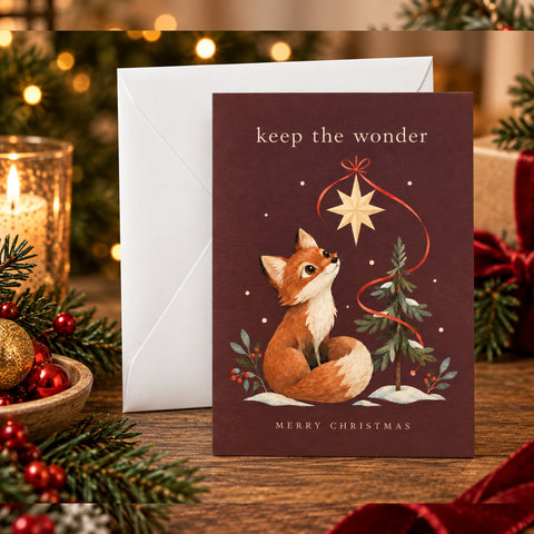 Keep the Wonder Fox Christmas Card