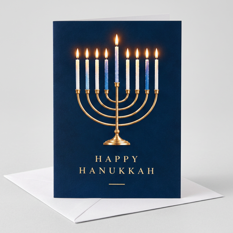 Happy Hanukkah Menorah Cards