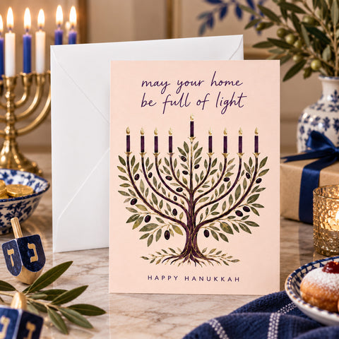 May Your Home Be Full of Light Hanukkah Card