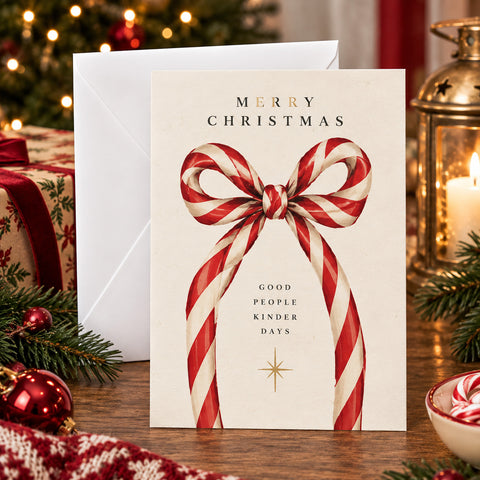 Good People Kinder Days Candy Cane Card