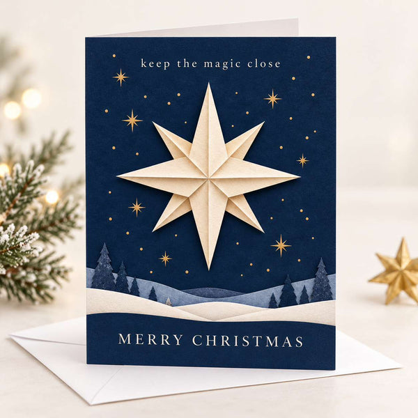 Magic Star Christmas Cards