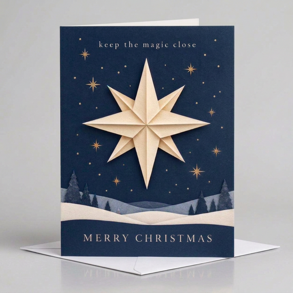 Magic Star Christmas Cards