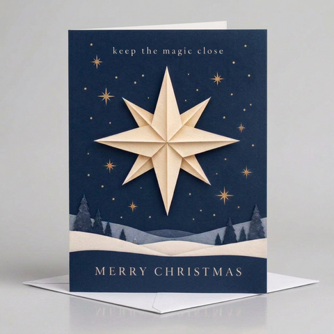 Magic Star Christmas Cards