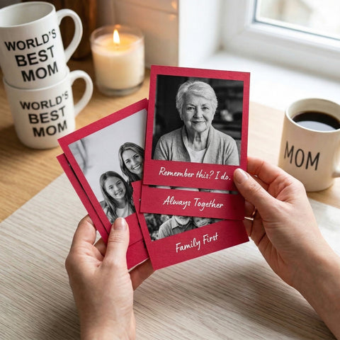 3x4" Red Retro Prints