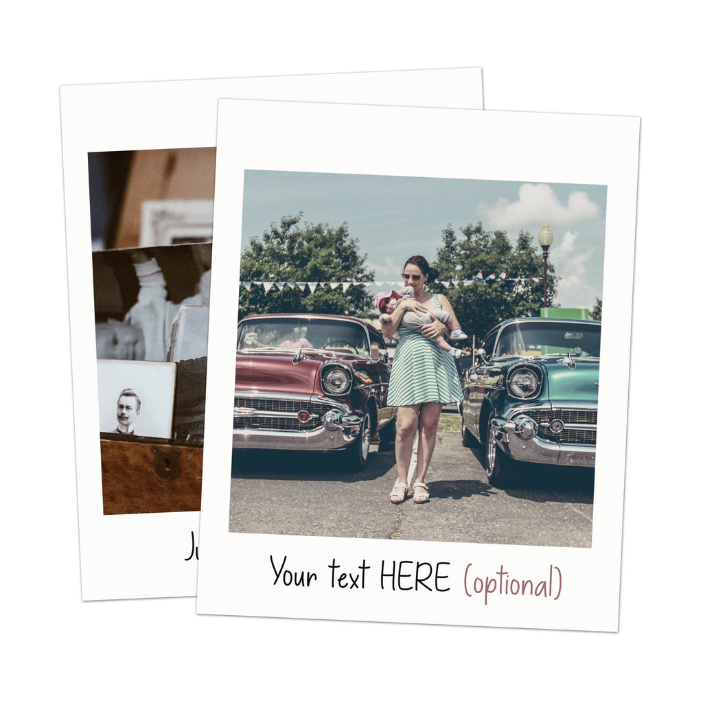 3x4 inch retro style polaroid stickers